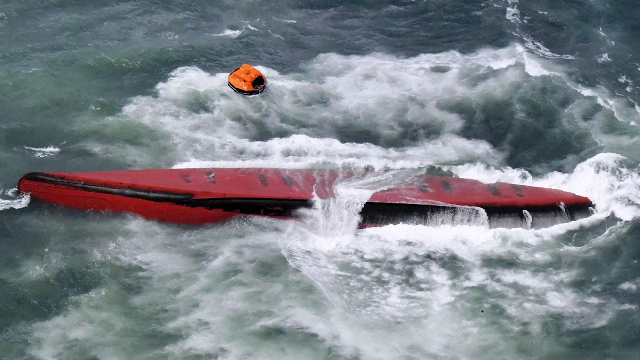 Seven dead, 2 missing after South Korean tanker capsizes off Japan