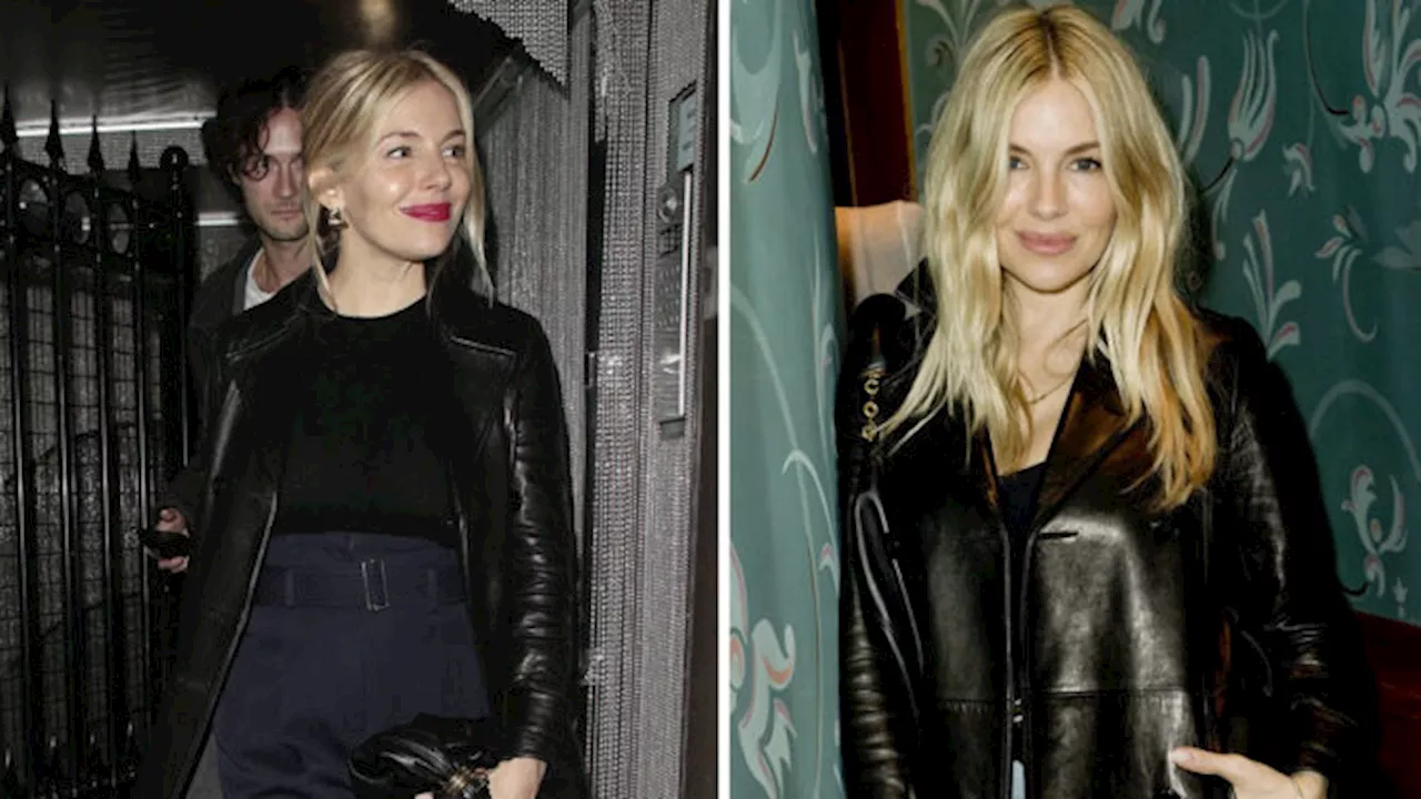 Sienna Miller is back con un trench in pelle da vera 'London Girl' tutto da copiare!