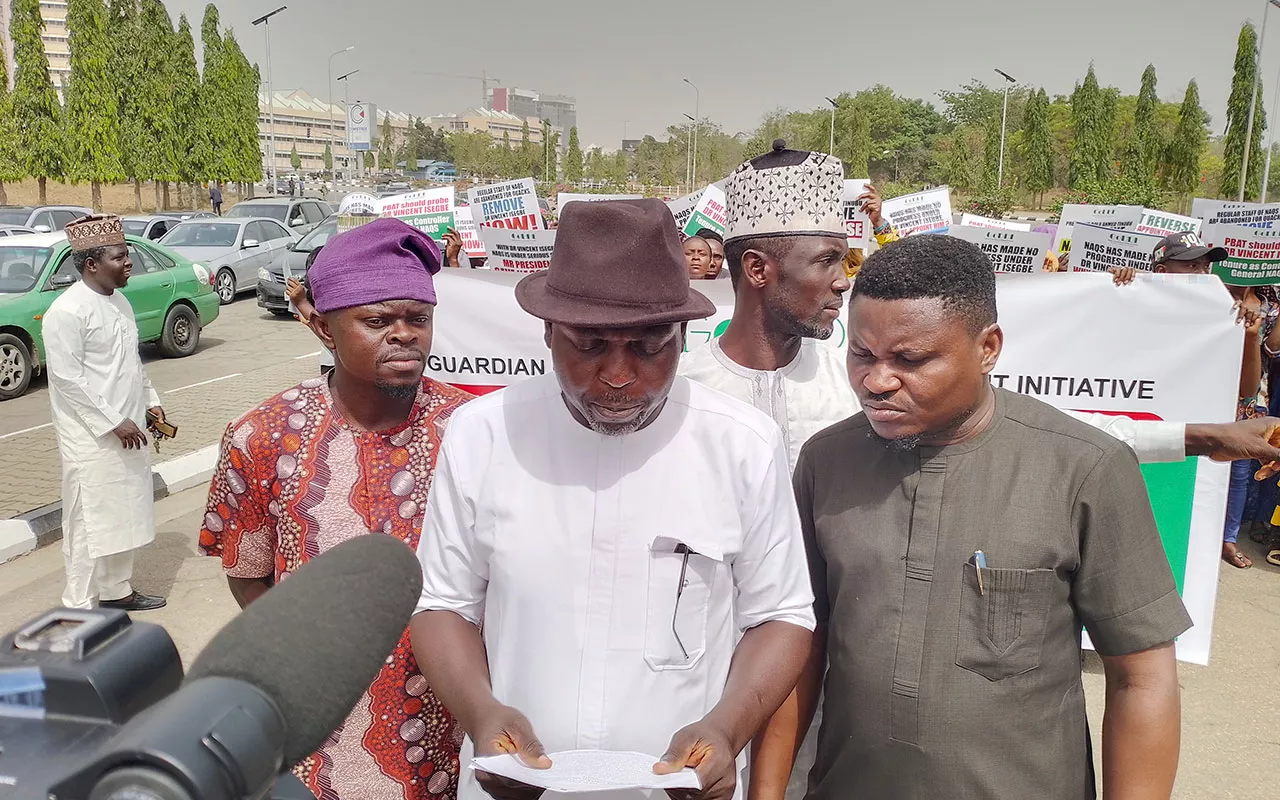 Protesters storm NASS, demand rejection of reappointment of Isegbe as NAQS CG