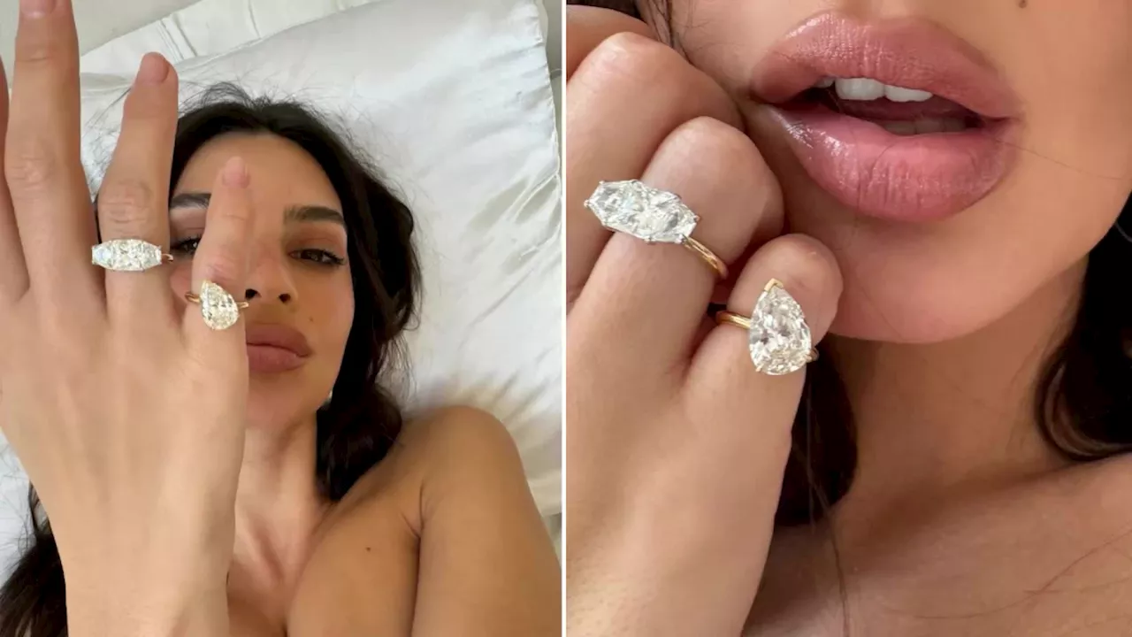 Due è meglio che uno: Emily Ratajkowski trasforma l'anello di fidanzamento in due 'divorce ring'