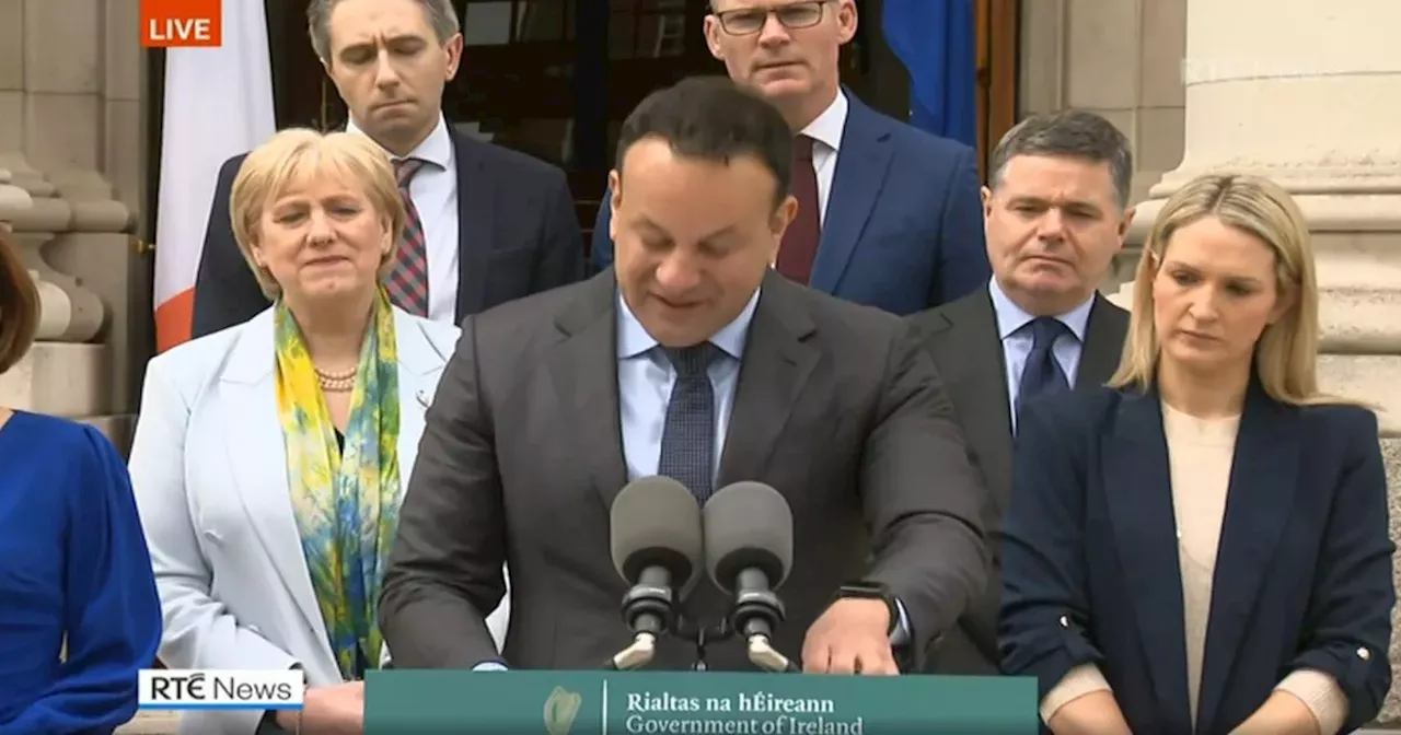 Leo Varadkar's full statement as he resigns as Taoiseach and Fine Gael leader