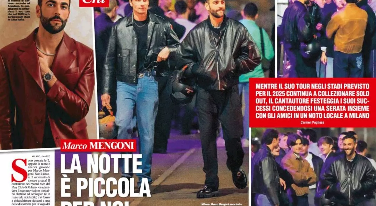 Marco Mengoni, ore piccole in discoteca. La serata con gli amici e il rientro in scooter con Lorenzo Casizzone