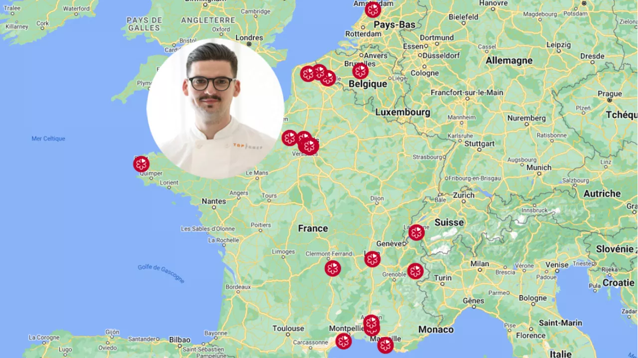 La carte des « Top Chef » étoilés au Michelin 2024