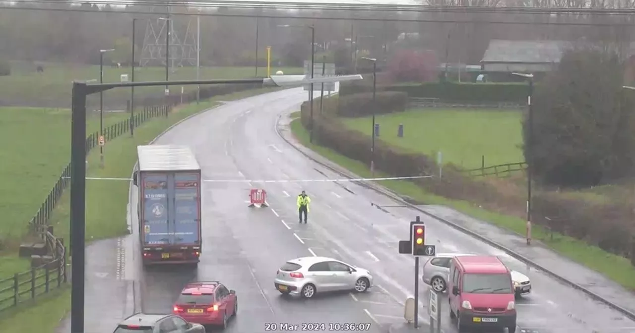 LIVE: Police cordon off stretch of main road after crash