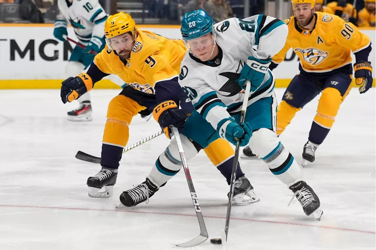 Sharks’ endure ’embarrassing’ loss to Nashville Predators to end winless trip