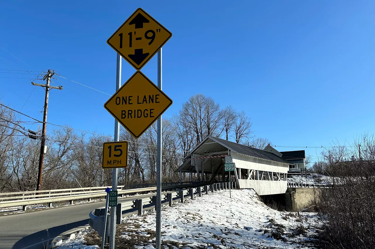 Vermont covered bridge keeps getting hit by truck drivers relying on GPS meant for cars