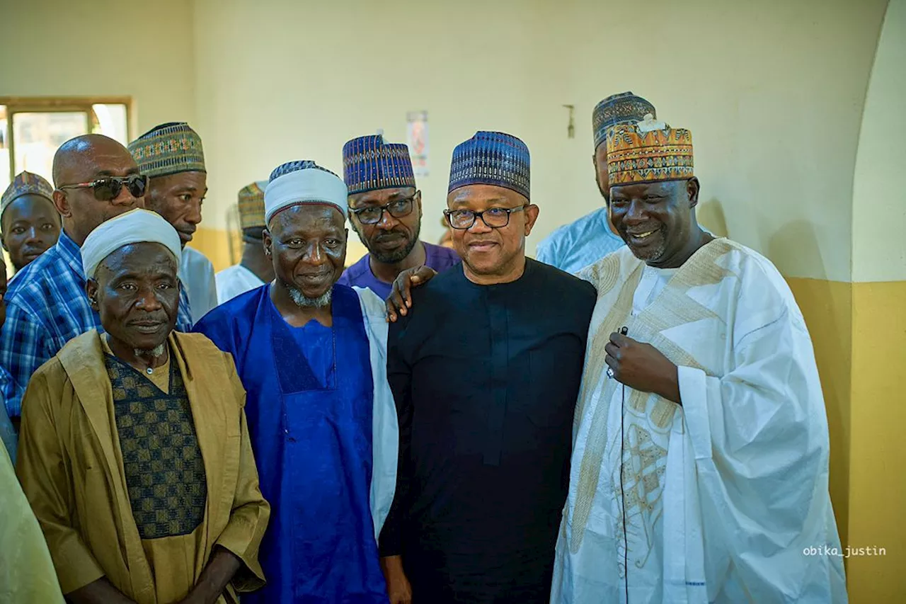 Ramadan: Peter Obi breaks fast with 1,000 Muslims in Suleja, installs borehole at Central Mosque