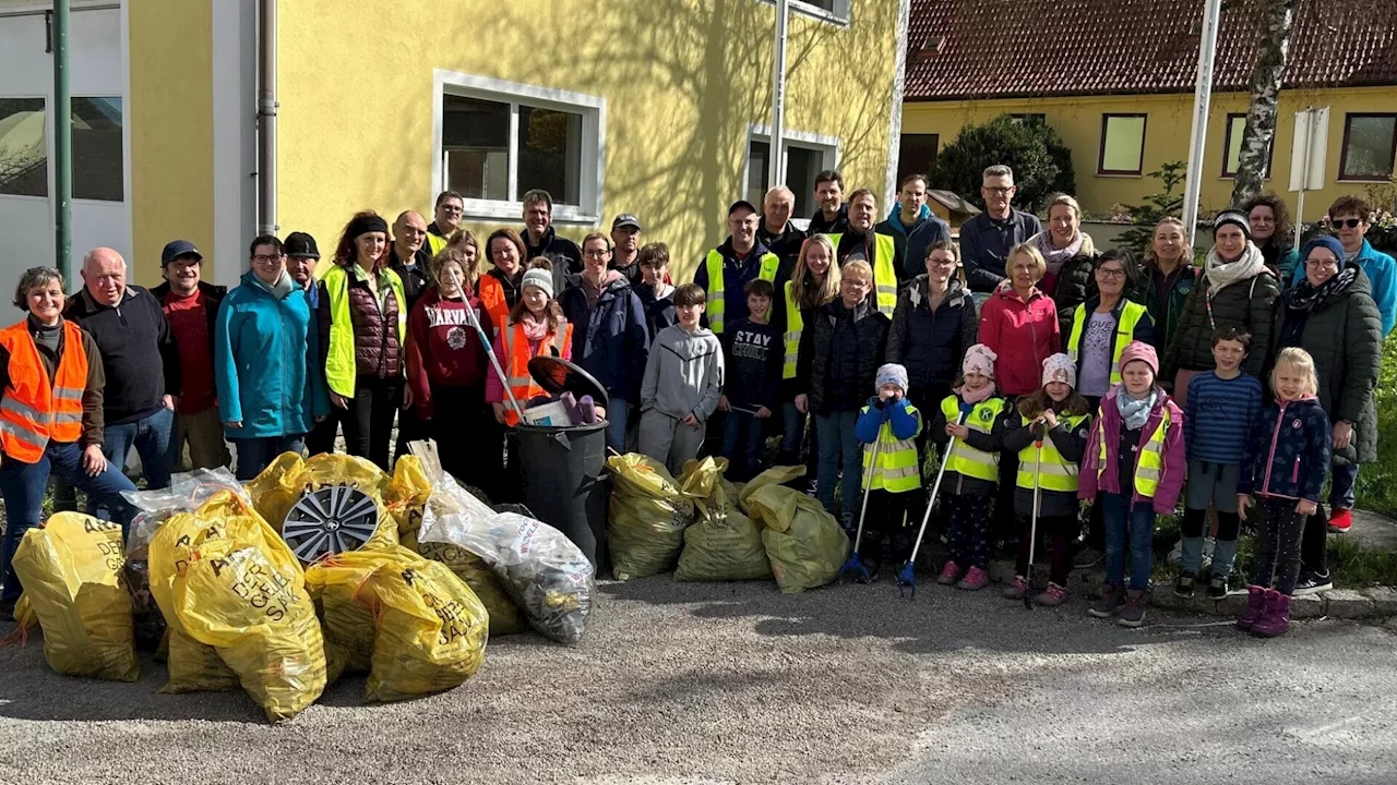 In Leitzersdorf wurden 1.500 Zigarettenstummel gesammelt