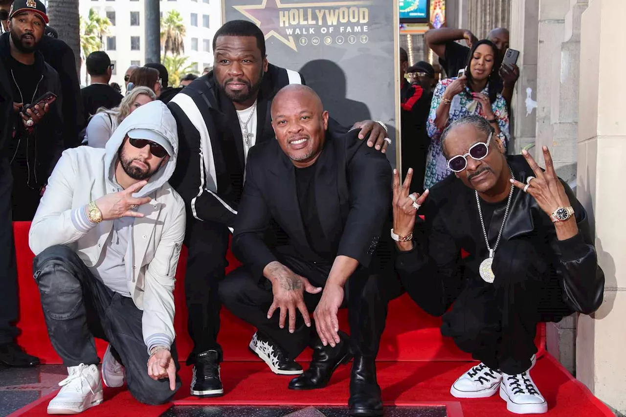 Eminem, 50 Cent and Snoop Dogg Honor Dr. Dre at Walk of Fame Ceremony: 'My Brother from Another Mother'