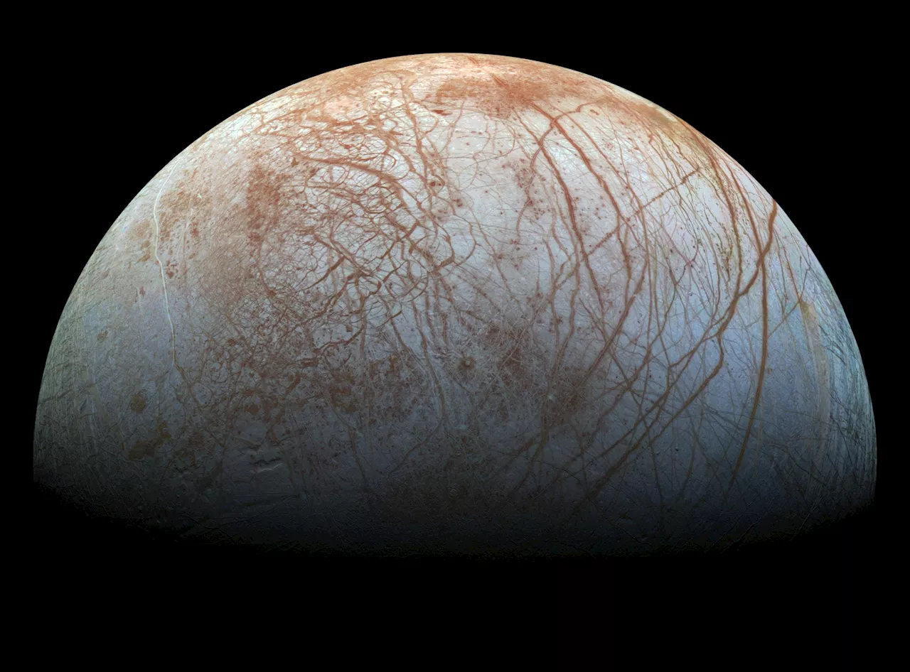 Planetary scientists use physics and images of impact craters to gauge thickness of ice on Europa