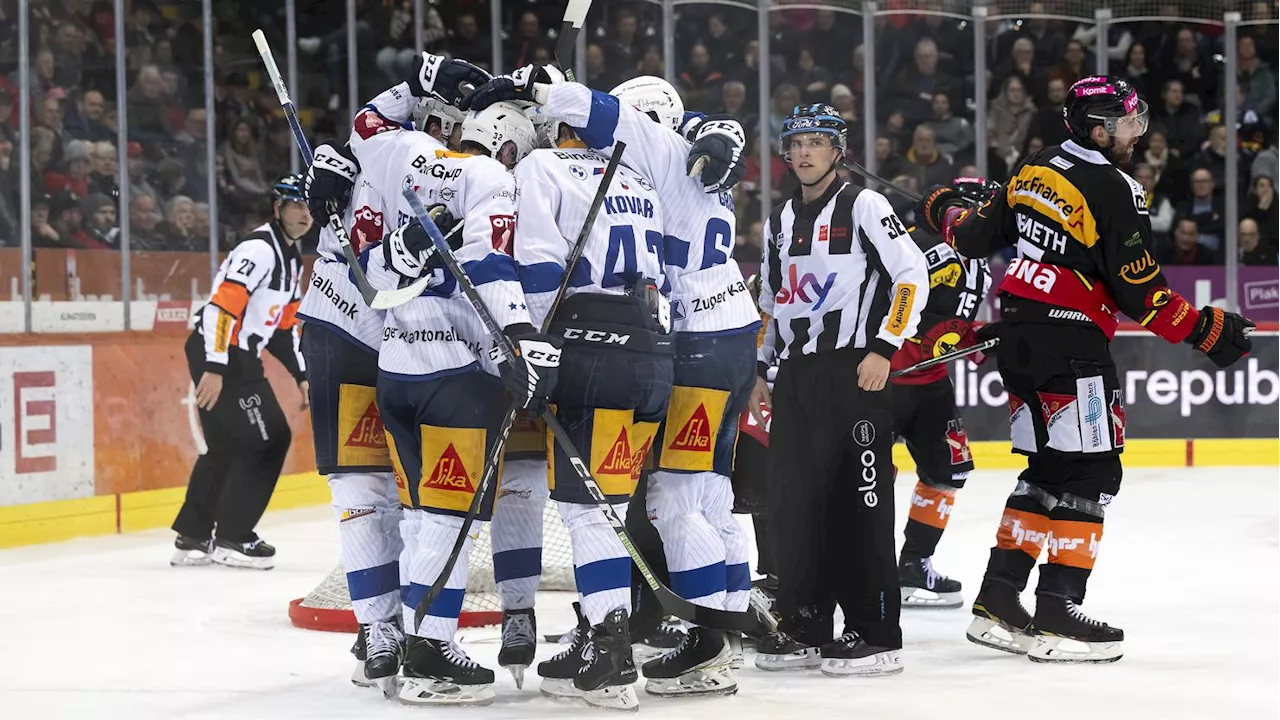 Ausgleich in der Serie: Der EVZ schlägt Bern deutlich mit 4:1