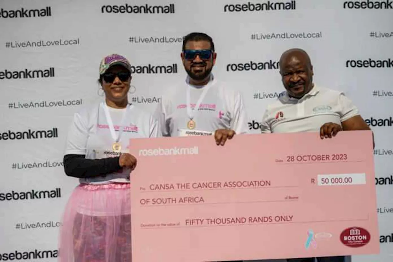 Embracing the Power of Pink: Rosebank Mall’s Pink Run raises R50,000 for CANSA