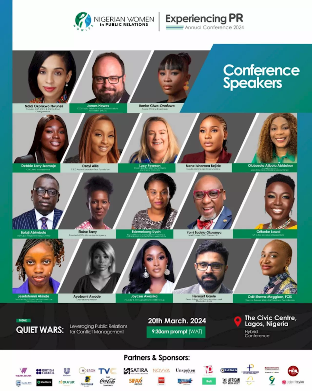 Nigerian Women in Public Relations Unveils Keynote Speaker, Sponsors and Partners for 2024 Experiencing PR Conference