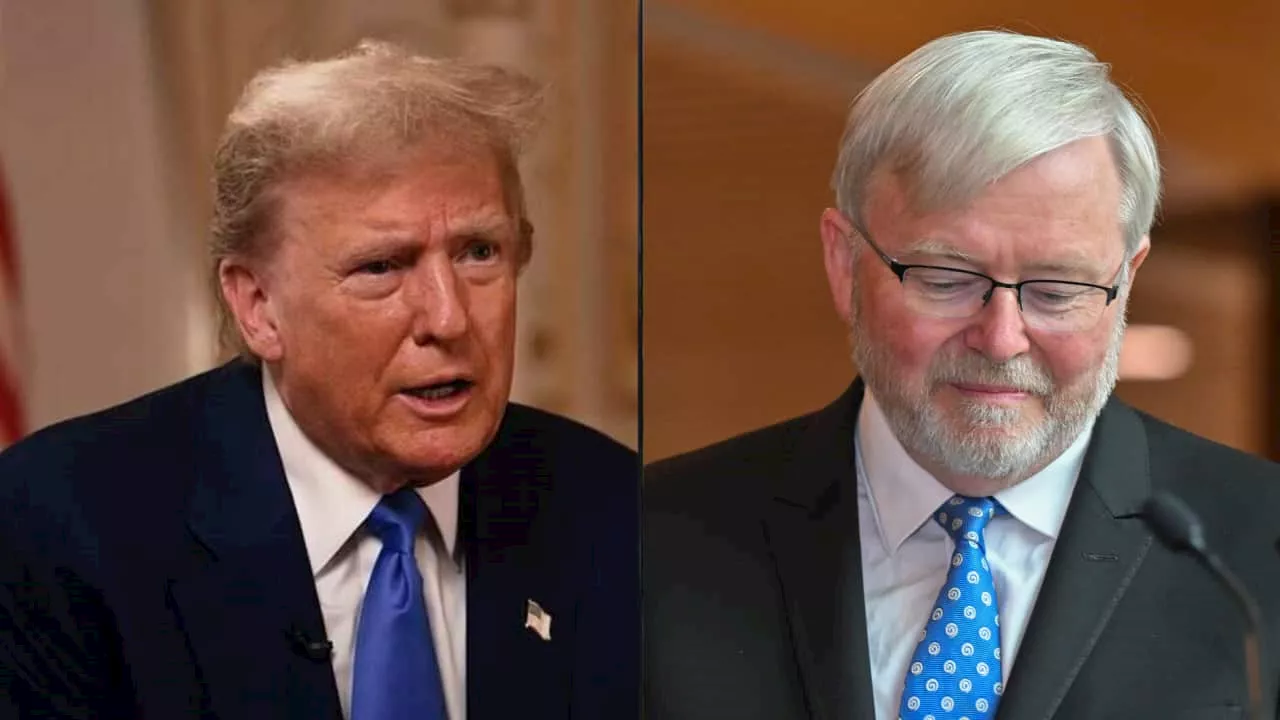 Australia says Kevin Rudd doing a 'good job' after Donald Trump's criticism