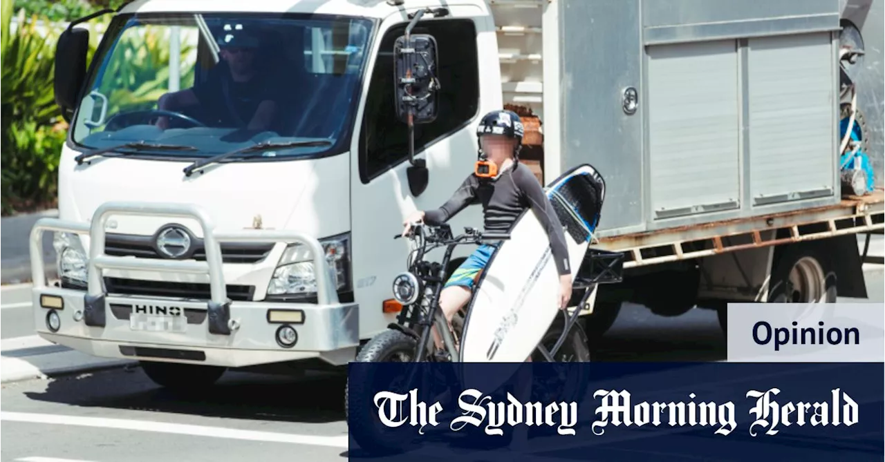 Get angry about our missing cycleway network, not kids on e-bikes