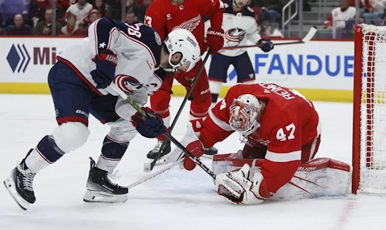 NHL roundup: Kane scores OT winner as Red Wings beat Blue Jackets 4-3