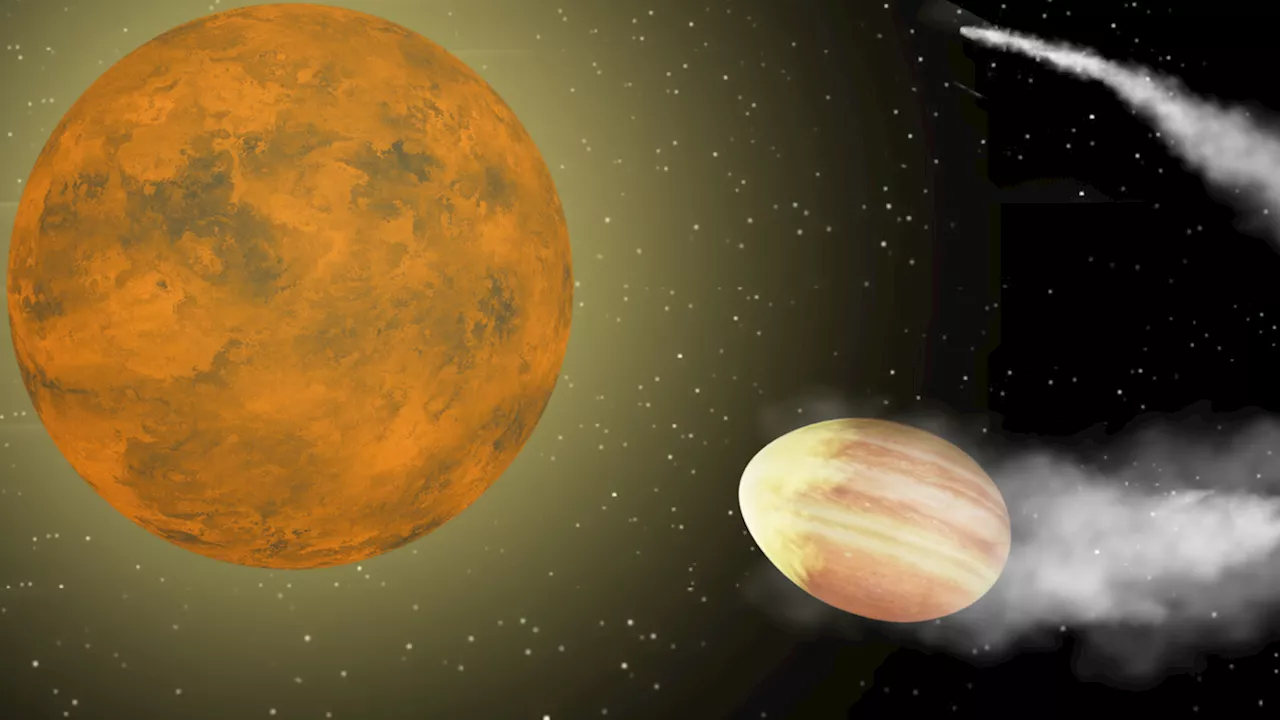 Doomed egg-shaped exoplanet is death-spiraling into its star