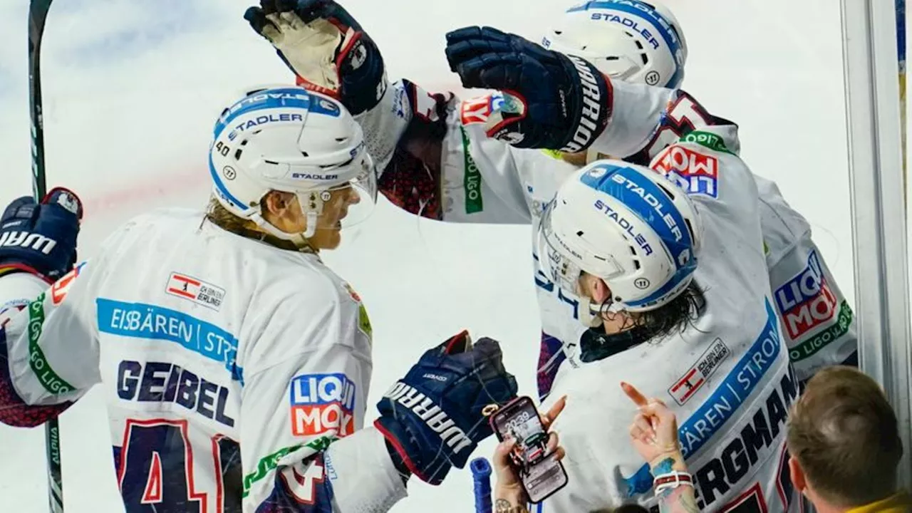 Deutsche Eishockey Liga: 4:2 in Mannheim: Eisbären gleichen Viertelfinal-Serie aus