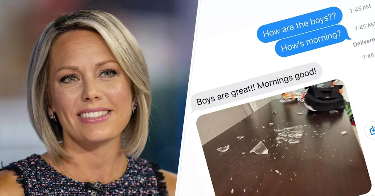 Dylan Dreyer Texts Husband About Sons, Gets Broken Glass Photo