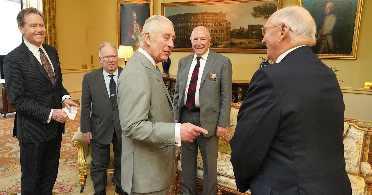 King Charles III Hosts War Veterans at Buckingham Palace