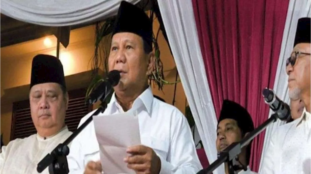 Menang Pilpres 2024, Prabowo Sampaikan Terima Kasih ke Pimpinan Parpol KIM