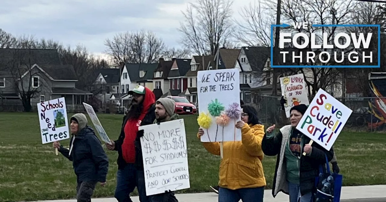 'We’re losing this park' — Protestors march in solidarity to save Cudell Park