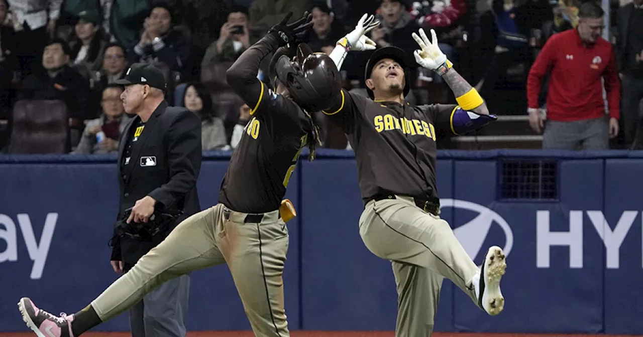 San Diego Padres beat Los Angeles Dodgers 15-11 to split Seoul Series