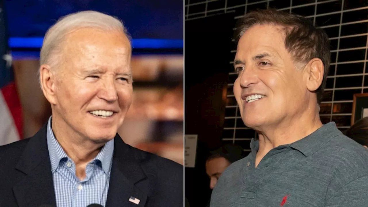 Mark Cuban attends fundraiser for Biden in Dallas