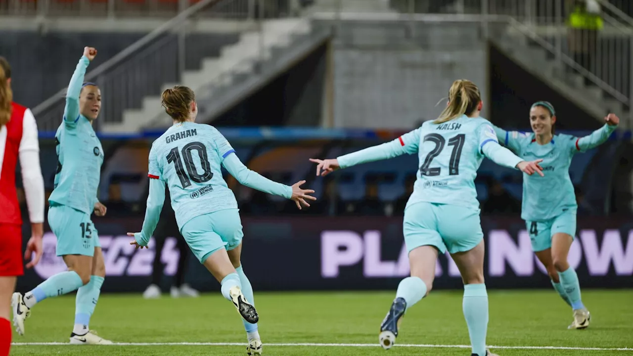 Barcelona and PSG win their away matches in first leg of Women's Champions League quarterfinals