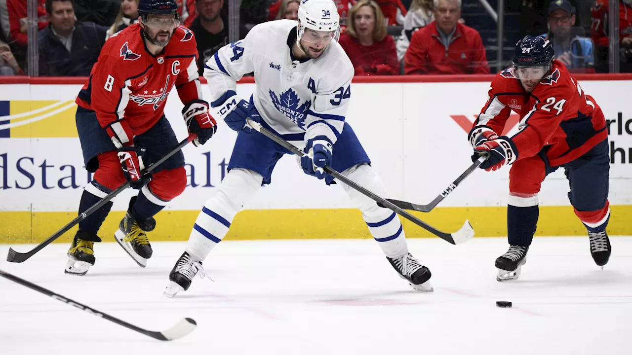 Matthews scores twice as Leafs rout Capitals 7-3