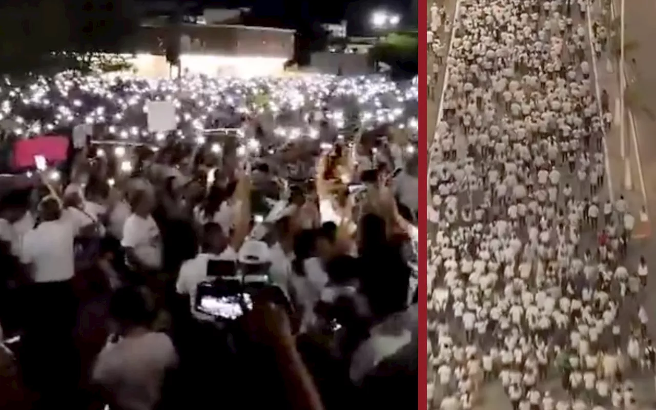 Protestan cientos en Campeche contra gobernadora Layda Sansoras y jefa de la policía