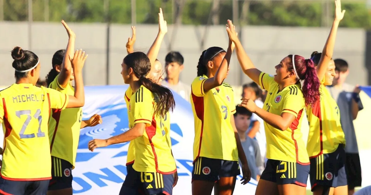 Selección Colombia femenina derrota a Perú y avanza a la fase final del Sudamericano Sub 17