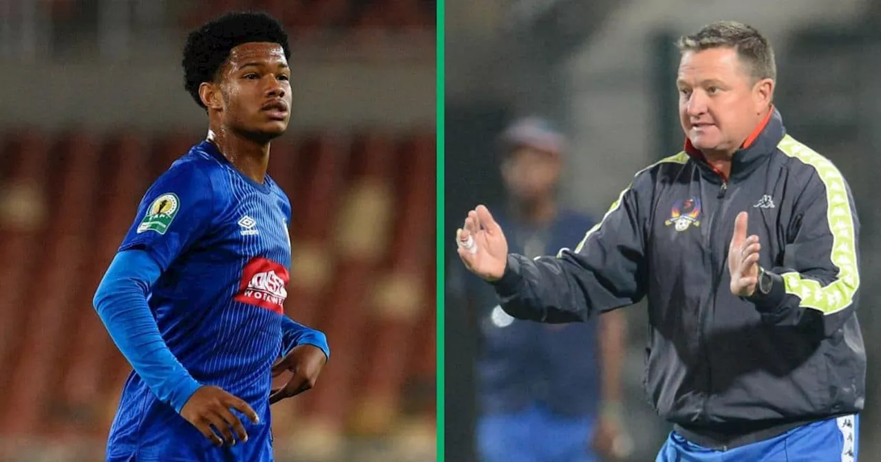 SuperSport United Coach Gavin Hunt Is Determined To Keep Teen Sensation Shandre Campbell Grounded