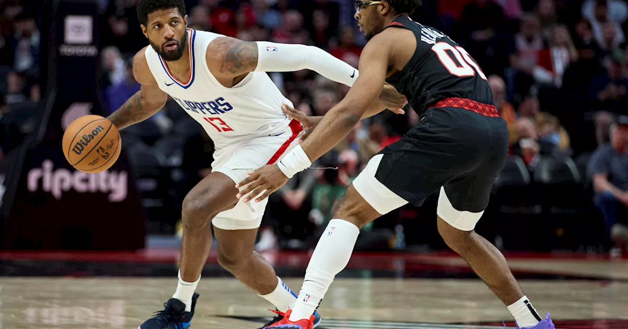 George and Harden lead Clippers past Trail Blazers 116-103