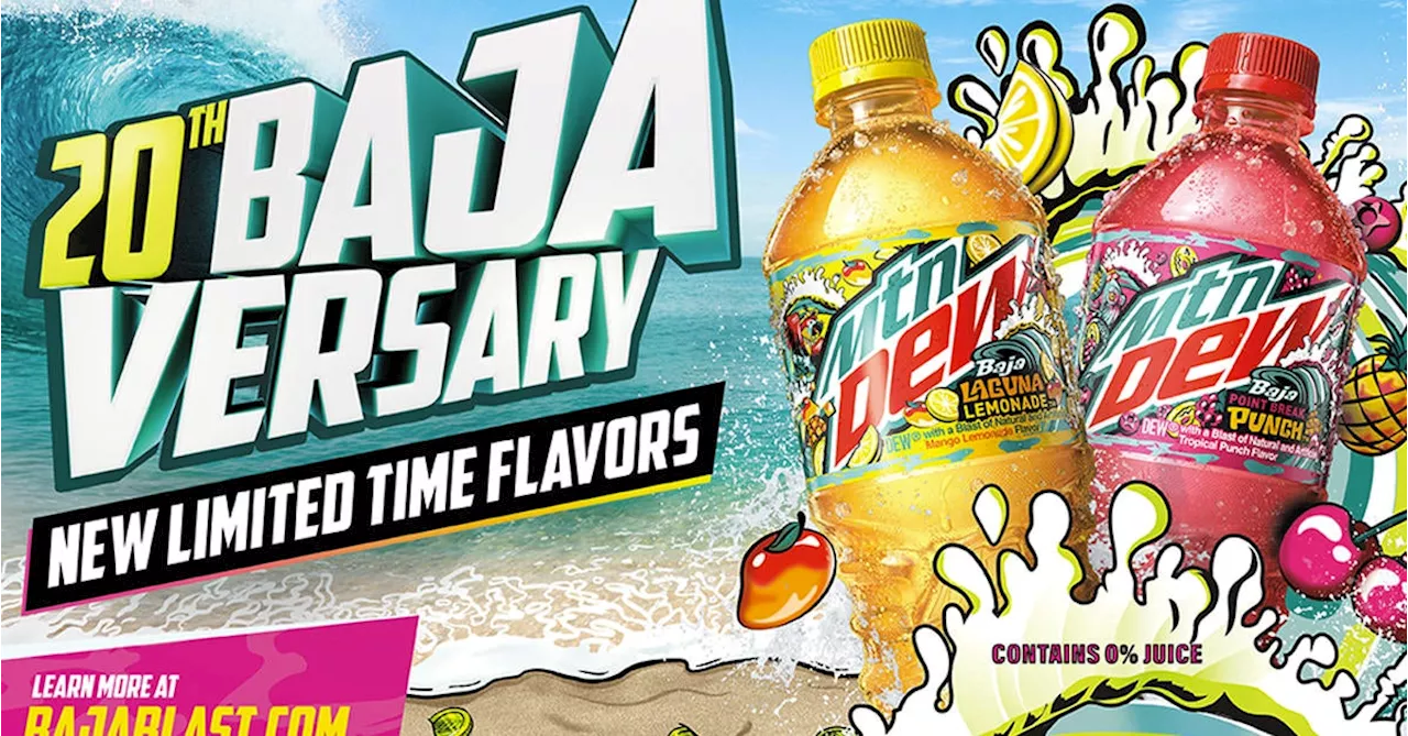 MTN DEW Officially Unveils Two New Baja Blast Flavors