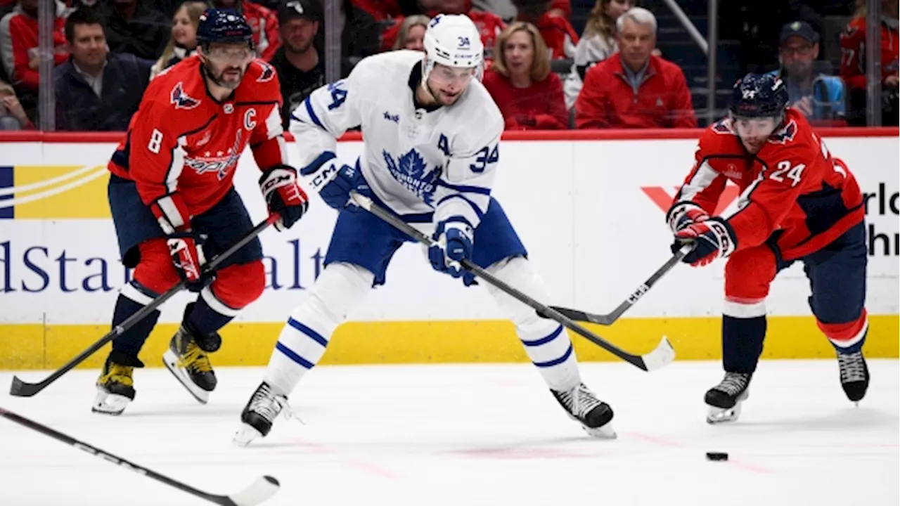 Leafs rout Capitals 7-3 despite Ovechkin's 2 goals