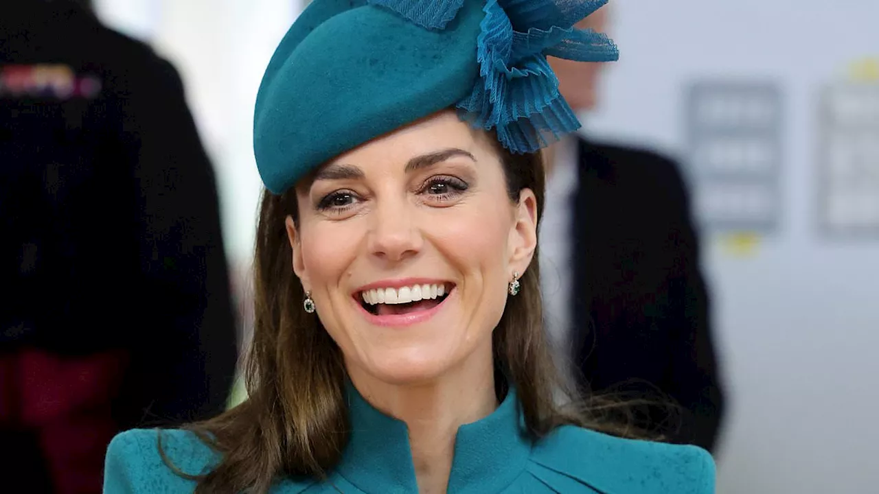 EPHRAIM HARDCASTLE: Kate was unable to attend the Irish Guards' St Patrick's Day parade... But put...