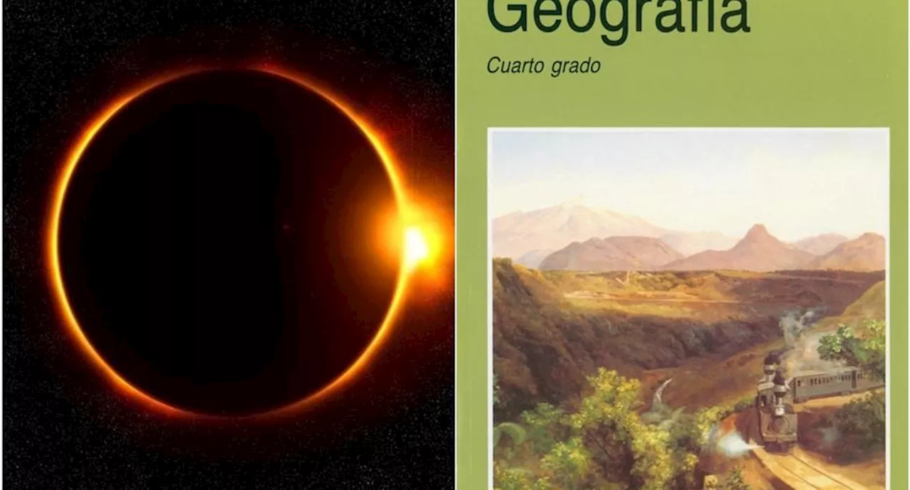 Eclipse Solar 2024: Así se anunciaba el evento astronómico en el libro de texto de la SEP de 1993