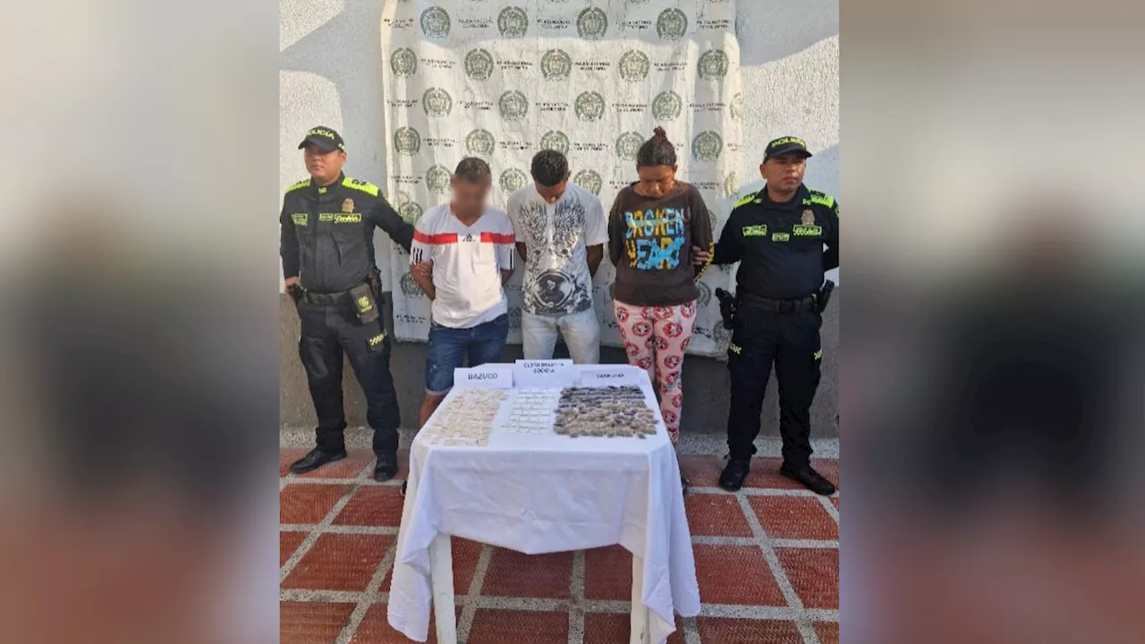 Capturan a tres presuntos expendedores de droga en El Copey