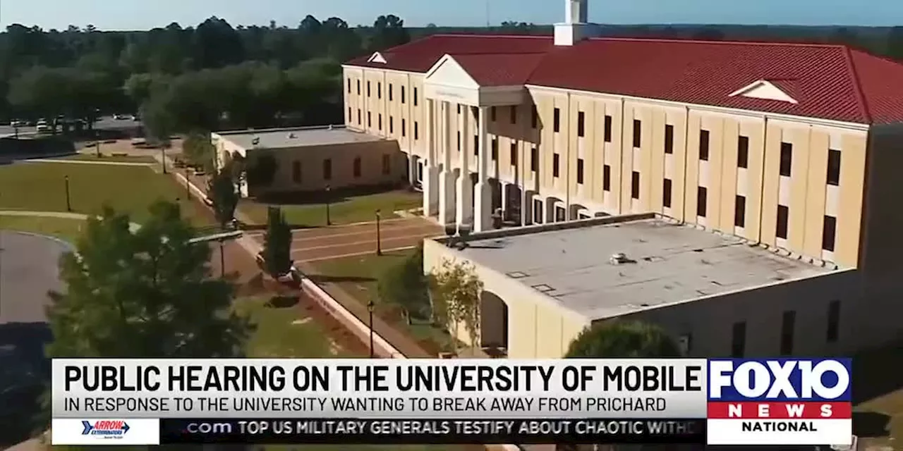 Public hearing held on University of Mobile bid to break from Prichard