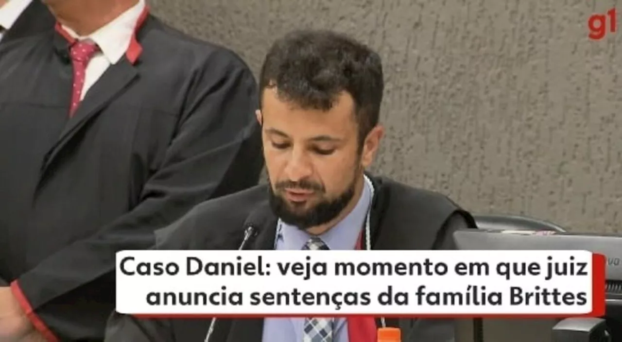 Caso Daniel: veja momento em que juiz anuncia sentenças da família Brittes