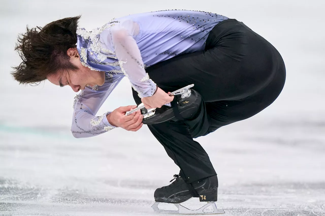 Japan’s Shoma Uno places first in men’s short program at world figure skating event