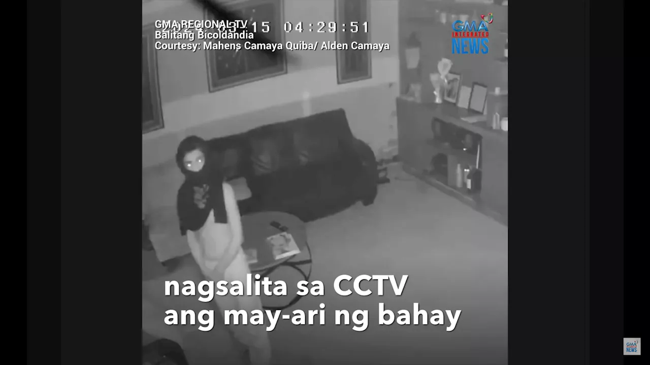 2 lalaking nanloob, nabulaga nang magsalita ang may-ari sa CCTV na live silang pinapanood