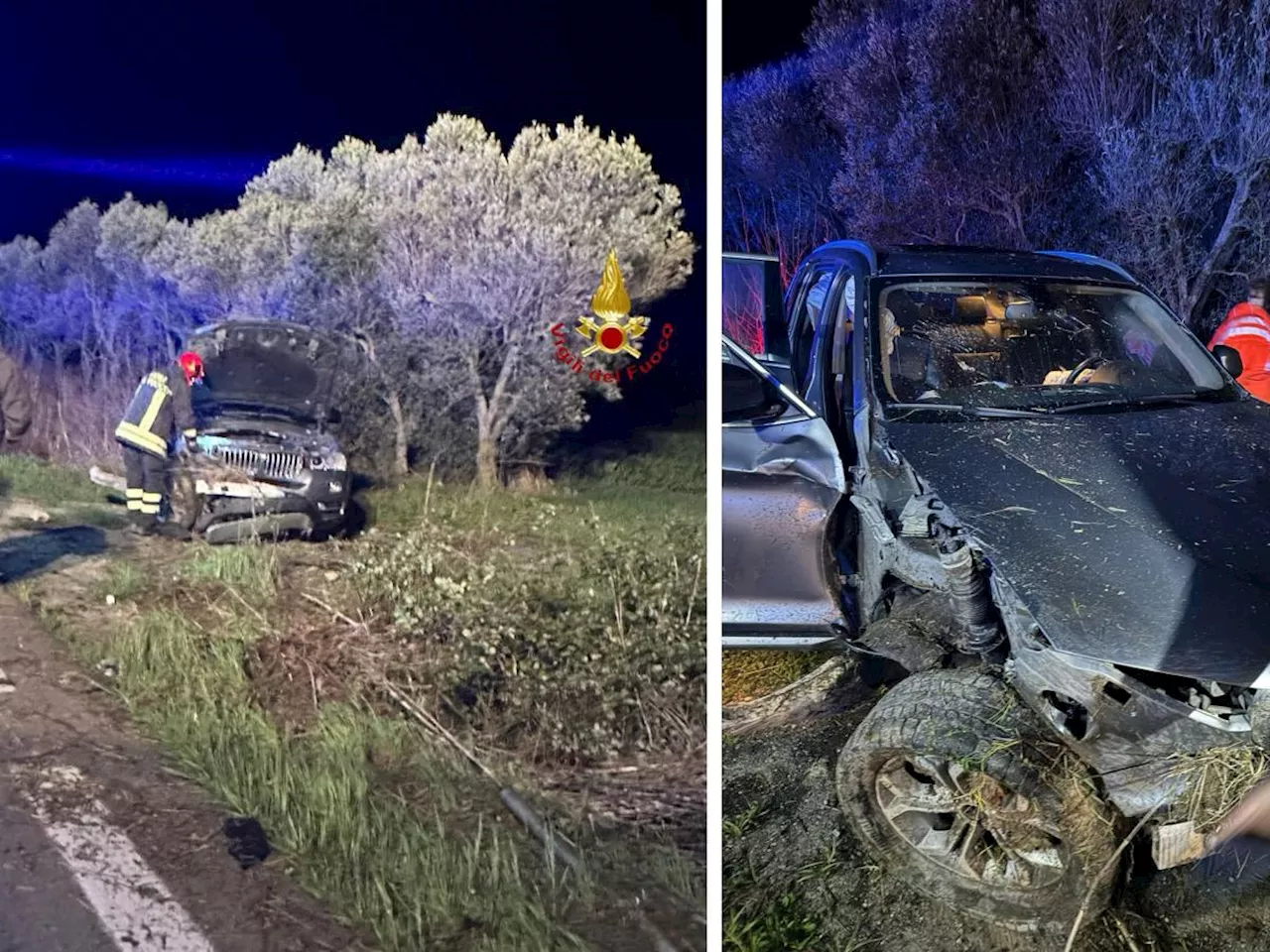 Potenza, Bmw fuori strada nella notte: il candidato presidente Marrese ferito in un incidente stradale