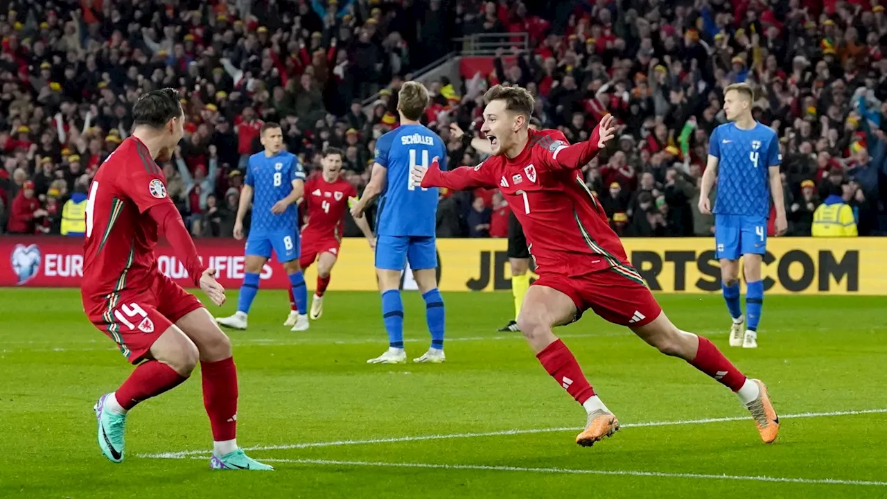 Wales 4-1 Finland: Rob Page's side one game away from Euro 2024 after convincing win