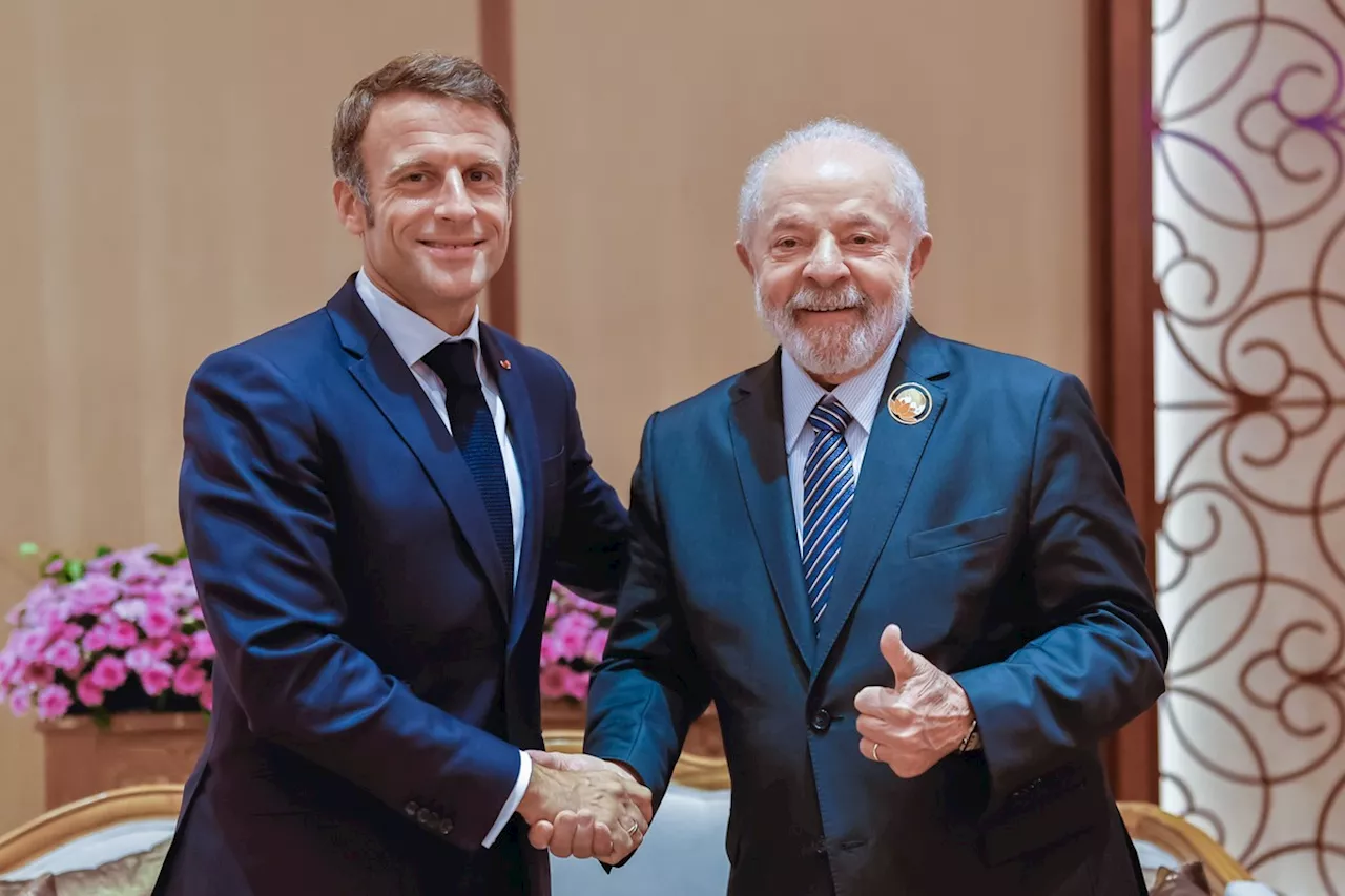 Macron dirá a Lula que França não está pronta para acordo entre Mercosul e União Europeia