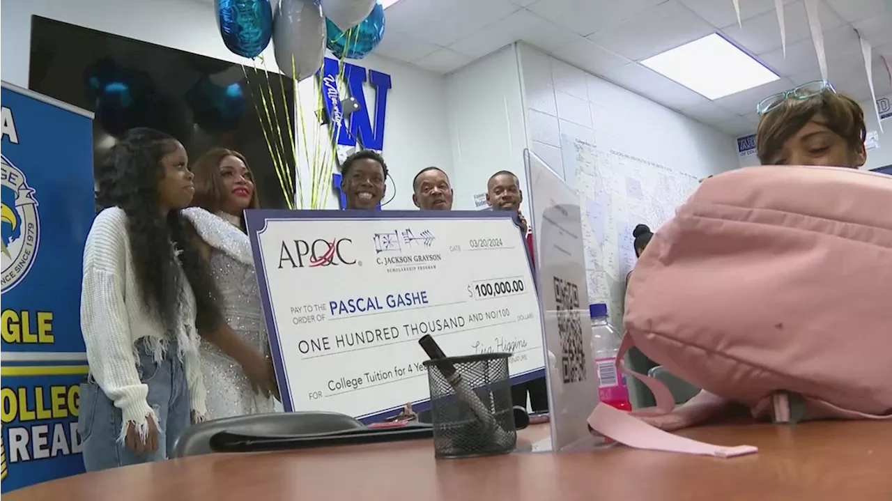 Fort Bend ISD Willowridge HS student surprised with $100,000 scholarship