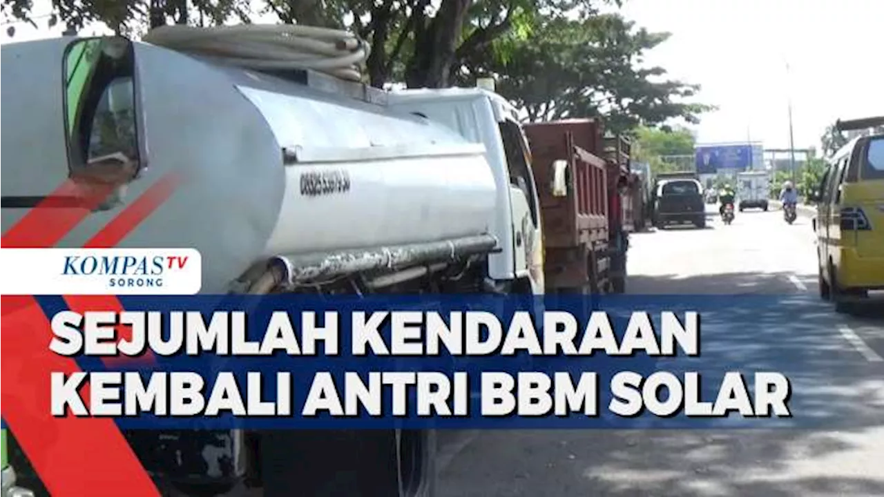 Kebutuhan Meningkat Antrian Panjang BBM Solar Terlihat Disejumlah SPBU