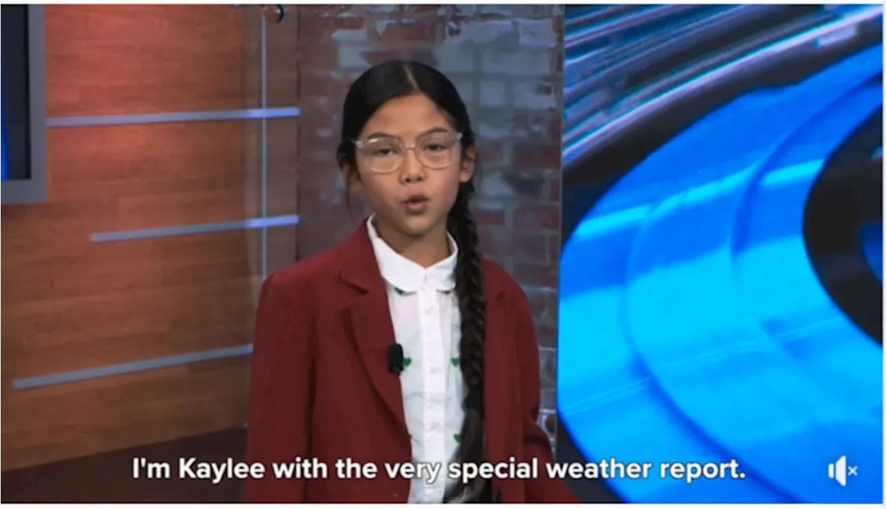 'Weather forecasts' by kids warning about climate to hit TVs globally