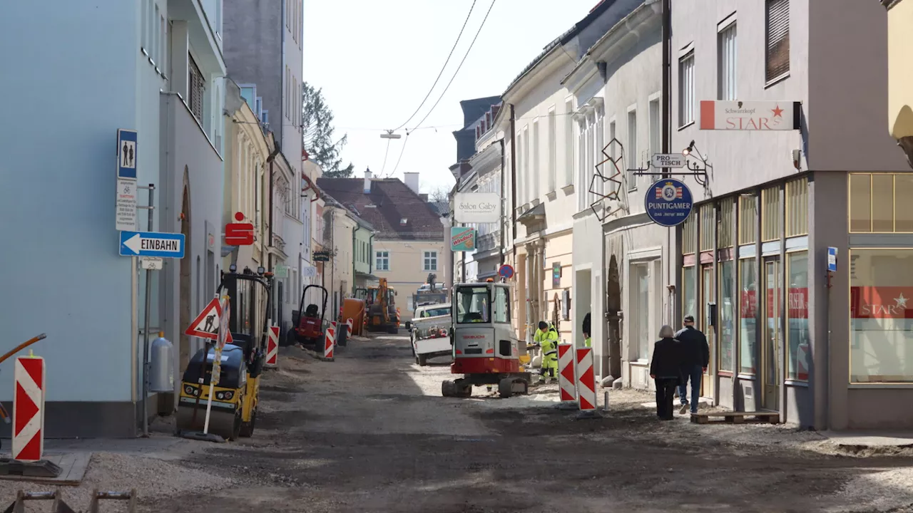 Begegnungszone Brodtischgasse in Wr. Neustadt wird Mitte Mai eröffnet